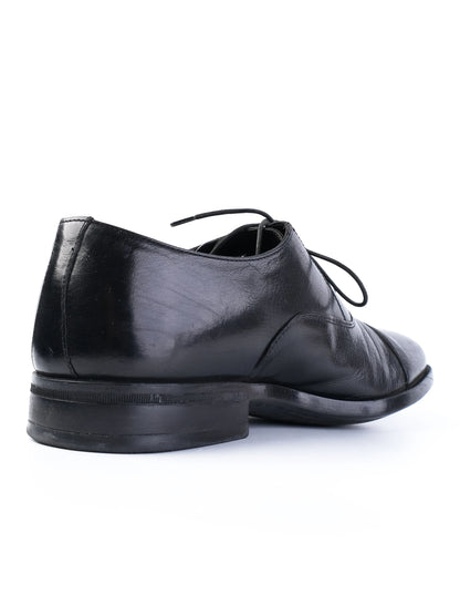 Excellent Moreschi Black Leather Dress Shoes Size 39 for Men