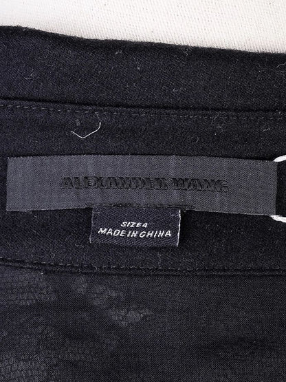 Perfect Alexander Wang Black Guipure Lace Shirt Size XS