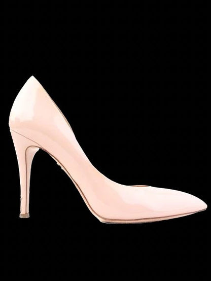 Charlotte Olympia Pink Leather High-Heeled Shoes Size 38.5