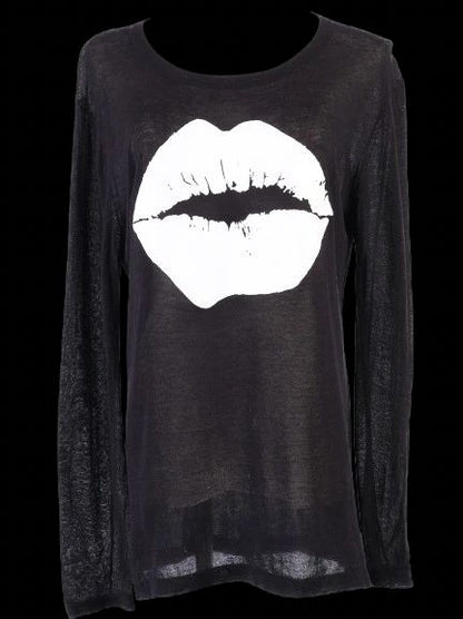 Excellent Markus Lupfer Black Cotton Long Sleeve Shirt Size S