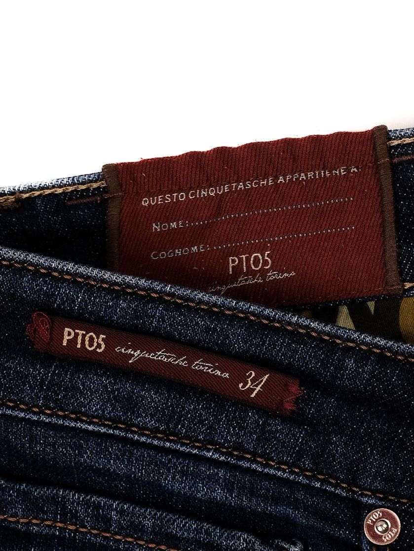 Excellent Condition Blue Cotton Denim Jeans for Men PT05 Size 34