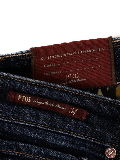 Excellent Condition Blue Cotton Denim Jeans for Men PT05 Size 34