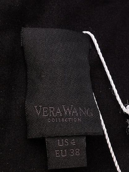 NEW Vera Wang Black Wool Structured Skirt Size S