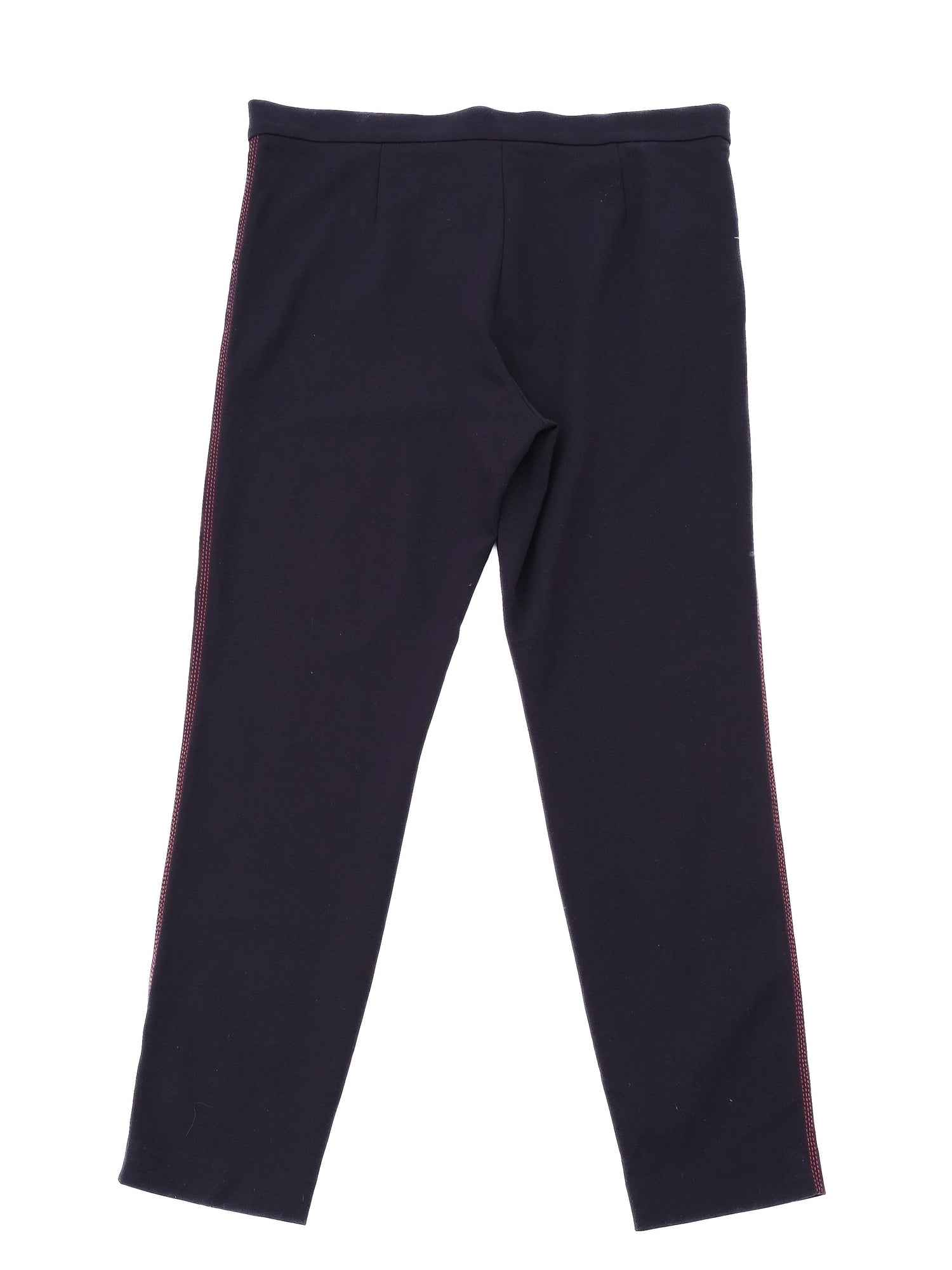 Excellent Escada Sport Blue Viscose Pants with Red Side Stripes XL