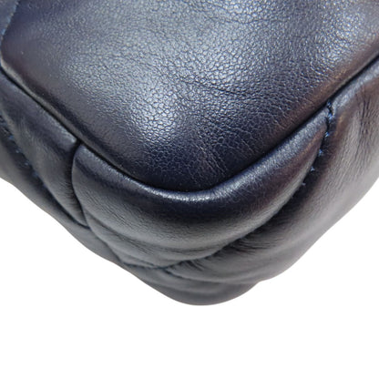 Chanel Matelasse 19 Chain Shoulder Bag Lambskin Blue As 1160