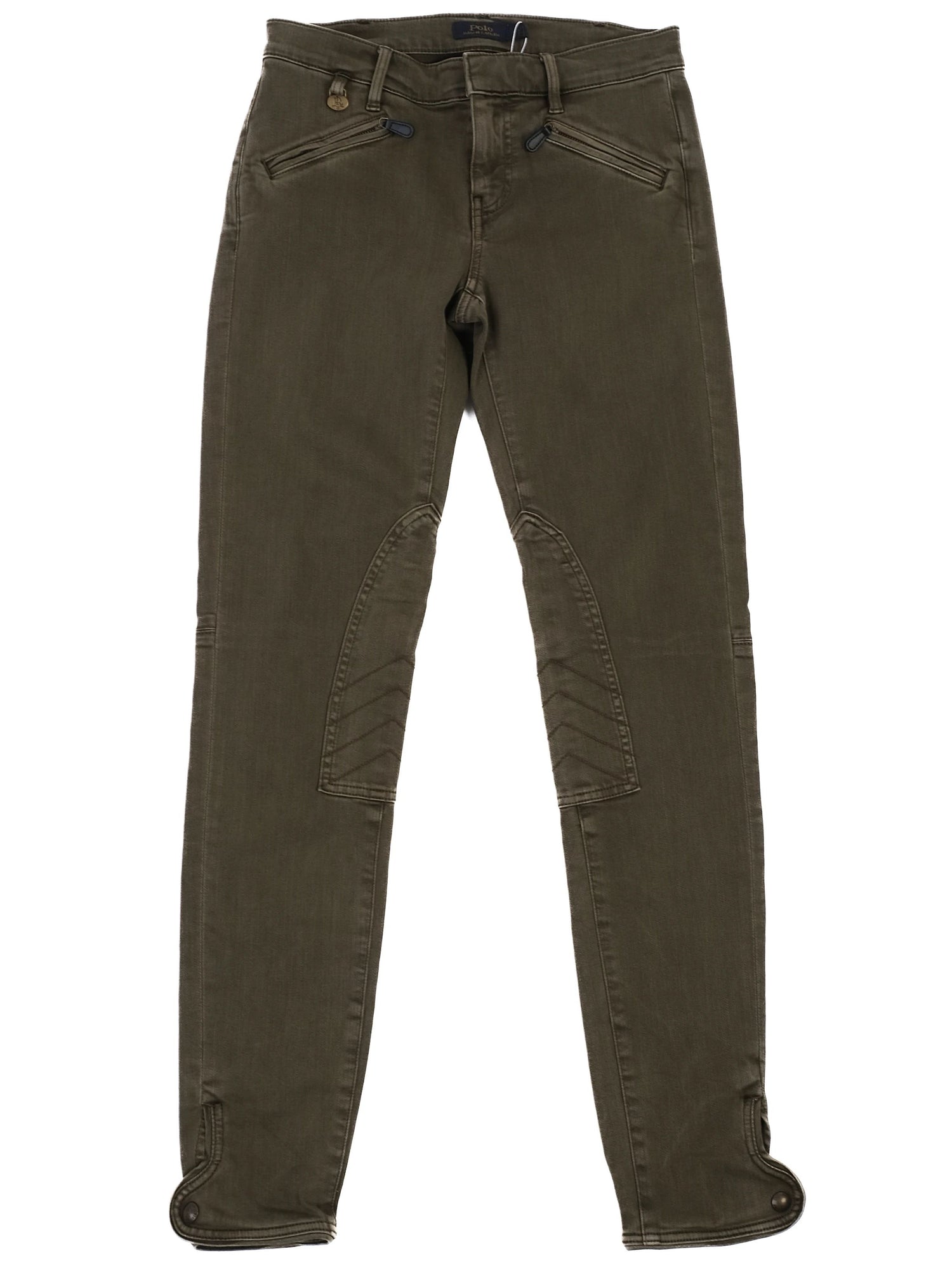 Excellent Polo Ralph Lauren Olive Green Viscose Pants Size S