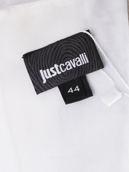 Excellent Just Cavalli Sleeveless V-Neck Tropical Dress Size XL