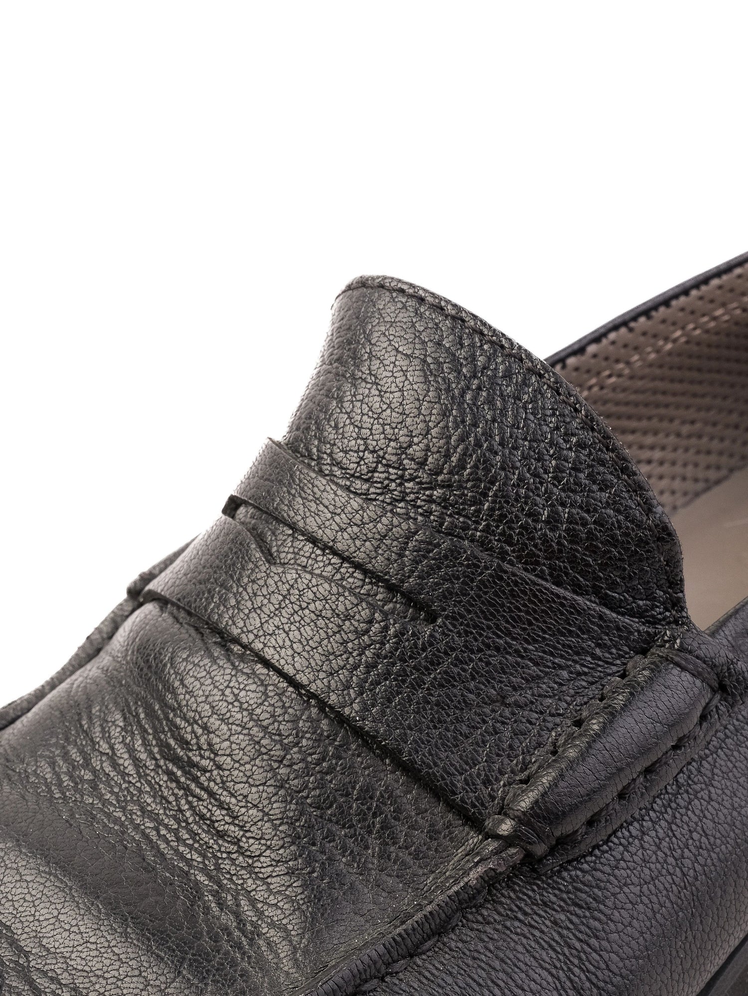Excellent Aldo Brue Black Leather Loafers Size 39 for Men