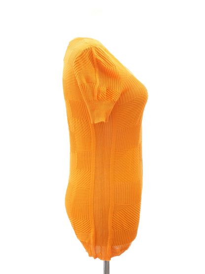 Excellent Orange Knit Top Women&