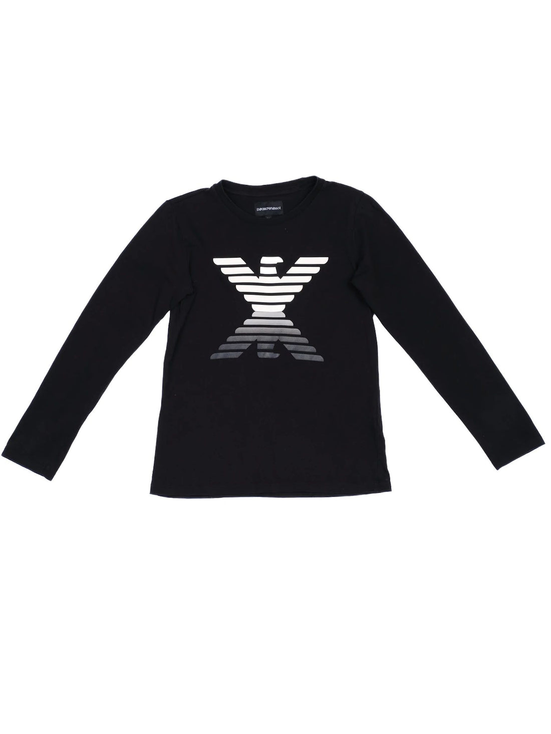 Excellent Emporio Armani Black Long Sleeve Shirt Size 10A Kids