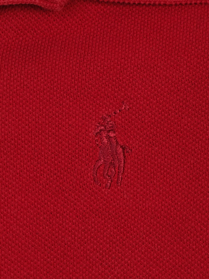 Excellent Ralph Lauren Red Dress Kids Size 7 with Gold Detailing