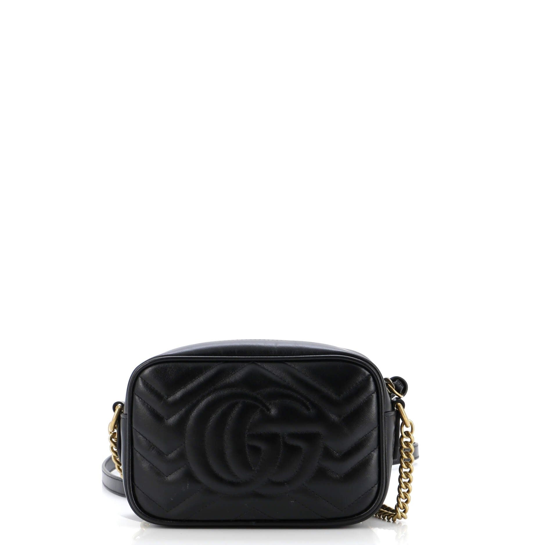 Gg Marmont Shoulder Bag Matelasse Leather Mini