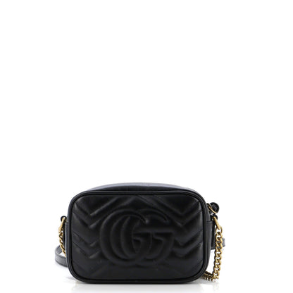 Gg Marmont Shoulder Bag Matelasse Leather Mini