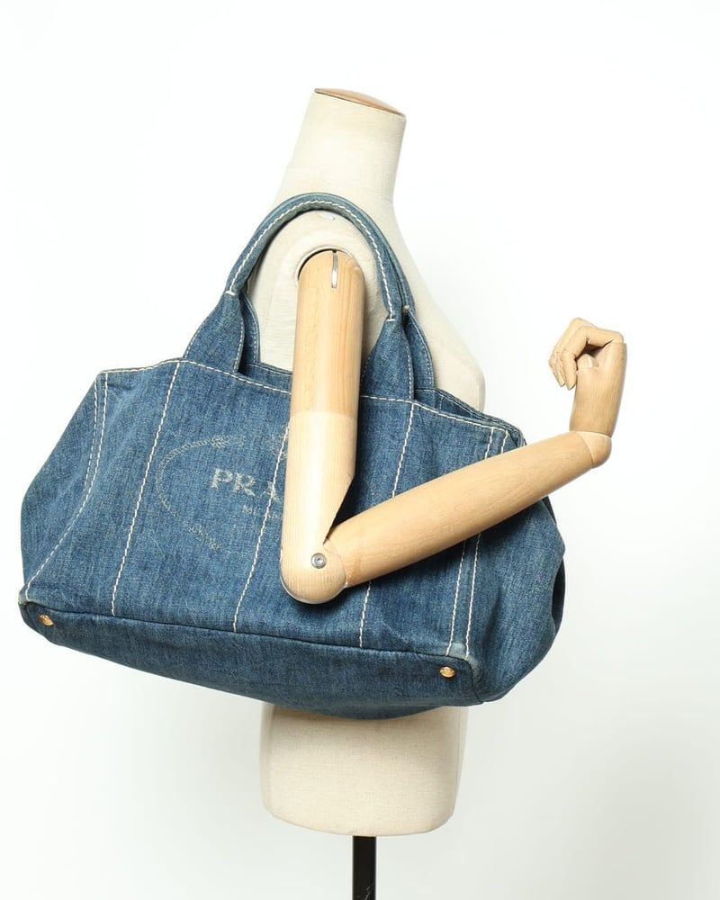 Prada Large Canapa Tote Bag