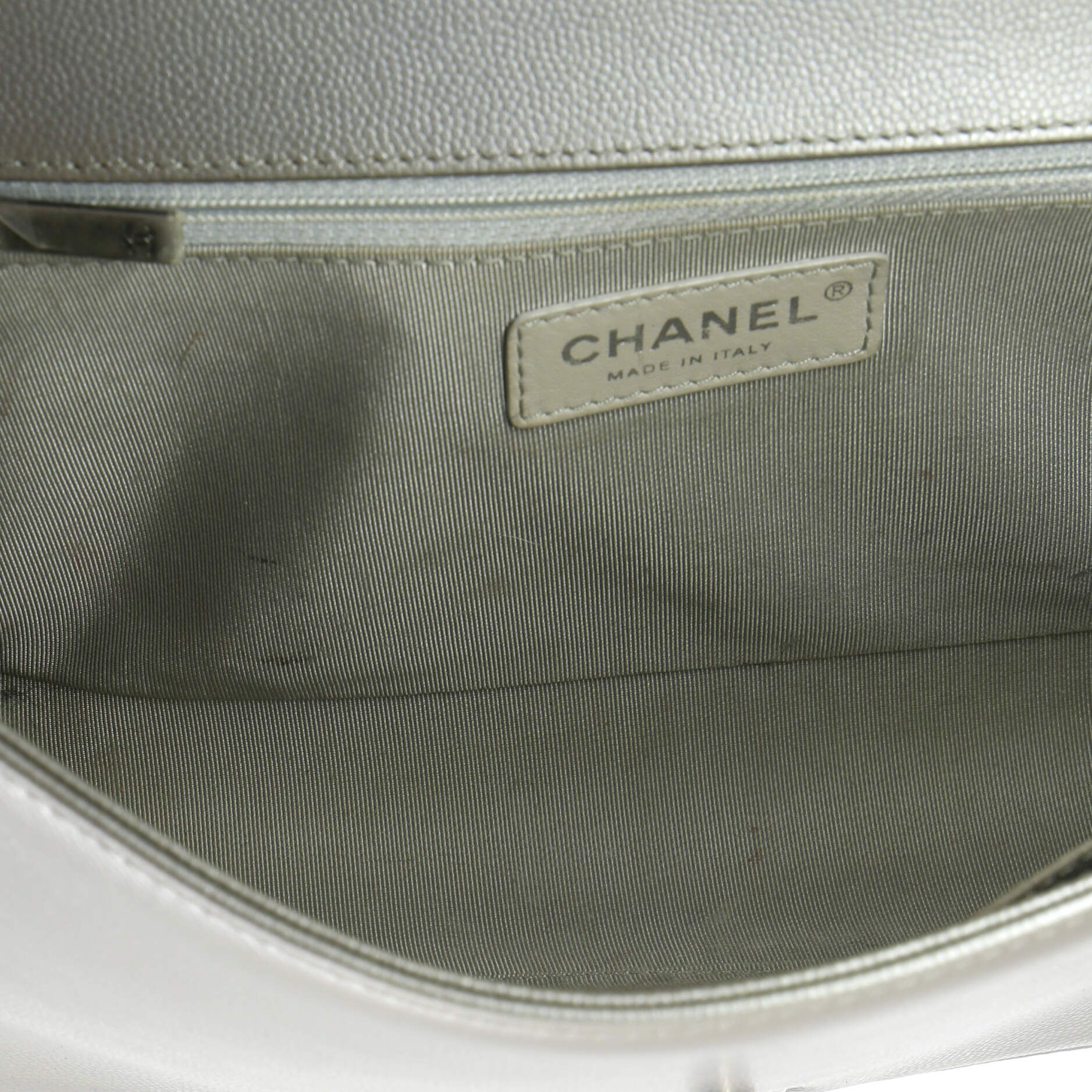 Chanel Boy Flap Bag Chevron Caviar New Medium