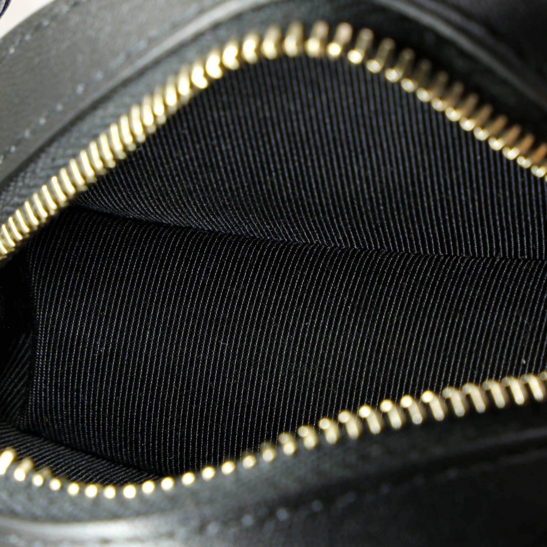 Chanel Frame Chain Around Round Clutch With Chain Quilted Lambskin Mini