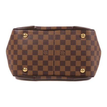 Louis Vuitton [special] [offer] Damier Verona Pm Gold Buckle Shoulder Bag Brown Ebene Brown Shoulder Bag N 41117