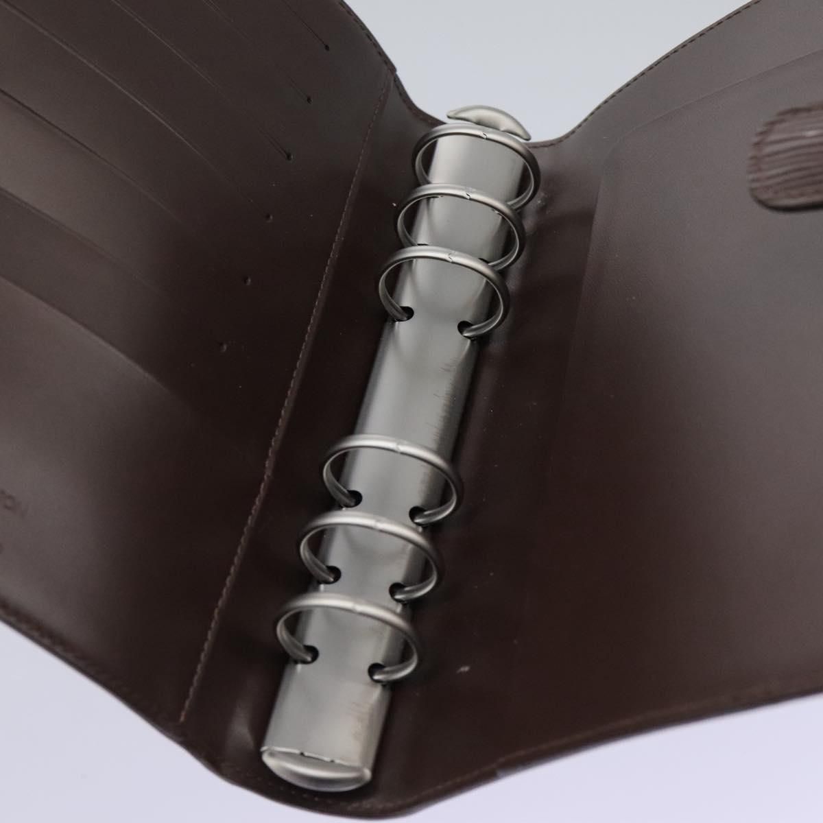 Louis Vuitton Epi Agenda Mm Day Planner Cover Mocha R 2004d Lv Auth