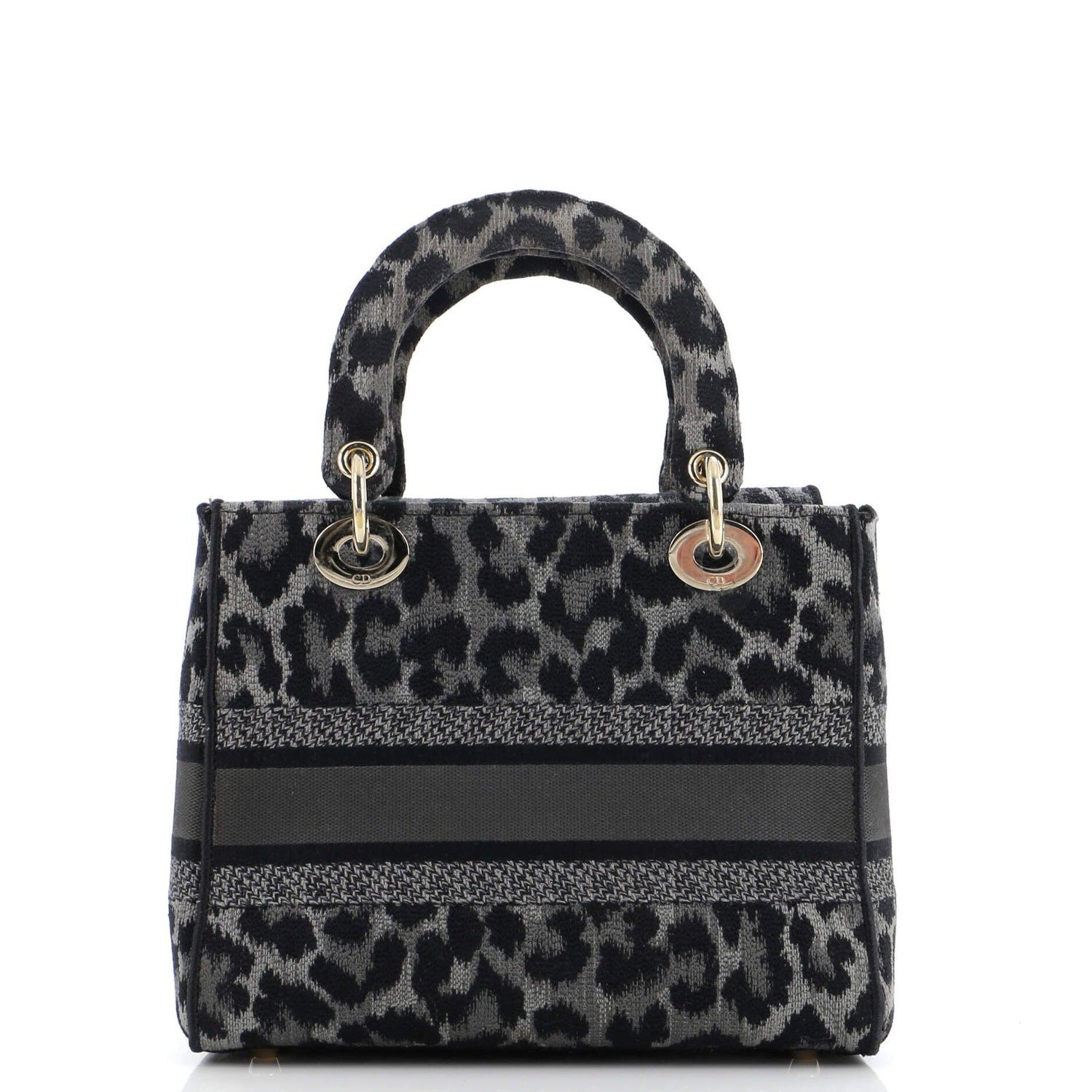 Christian Dior Lady D-Lite Bag Mizza Embroidered Canvas Medium
