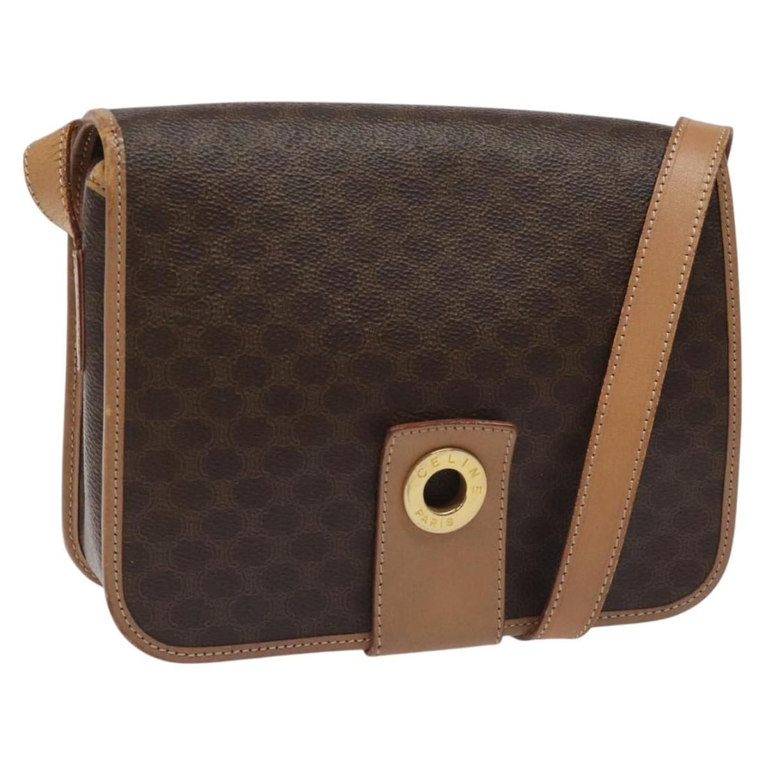 Celine Macadam Canvas Shoulder Bag