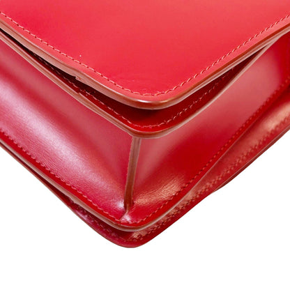 Celine Small Classic Shoulder Bag Red Box Calfskin