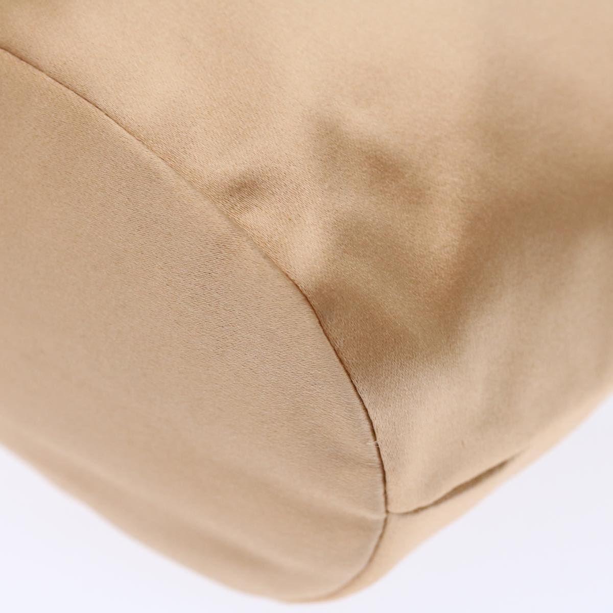 Bottega Veneta Hand Bag Satin Pink Gold Auth