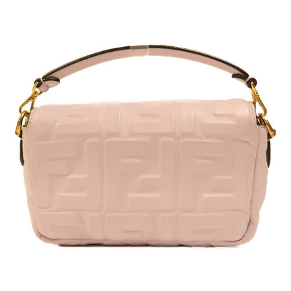 Fendi Sheepskin Leather Baguette Mini Golden Hand-turned Shoulder And Back Bag Purple 2way Shoulder Bag Purple Black La