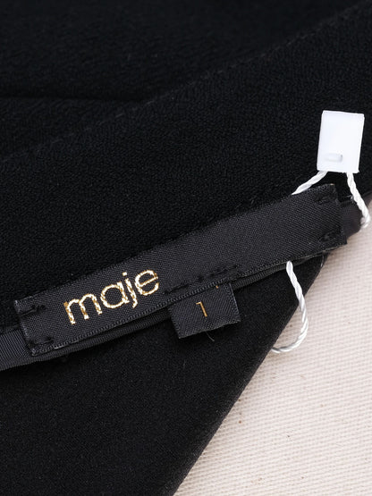 Maje Black Sleeveless Dress Size S Excellent Condition