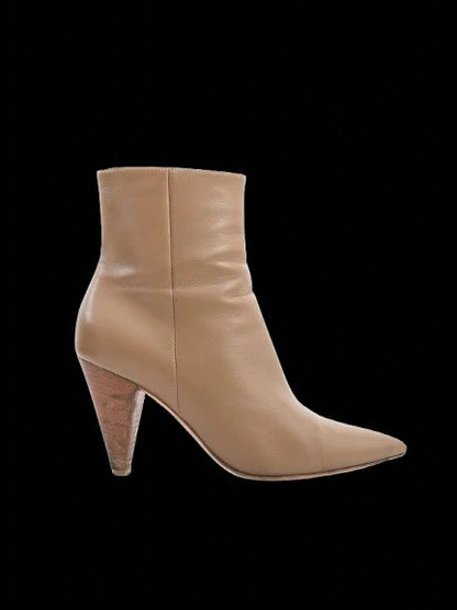 EXCELLENT Gianvito Rossi Orange Leather High-Heeled Ankle Boots Size 39