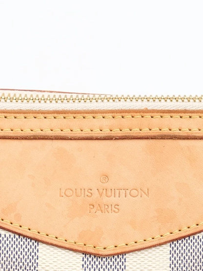 Excellent Louis Vuitton Handbag Checkered Leather WomenÕs Bag