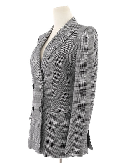 Excellent Max Mara Gray Wool Double-Breasted Blazer Size S