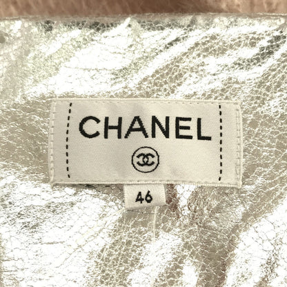 Chanel Skirt Mini P 57509v 43509 Mohair Wool Beige 46