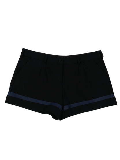 Excellent Markus Lupfer Black Shorts with Blue Stripes Size M