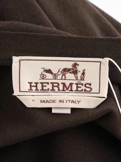 Excellent Hermes Green Cotton T-Shirt Size L for Men