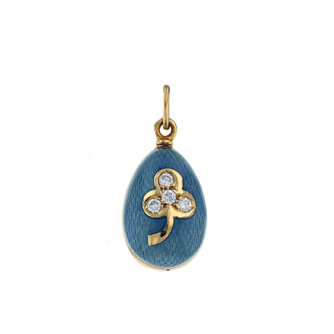 Faberge diamonds, enamel and gold pendant