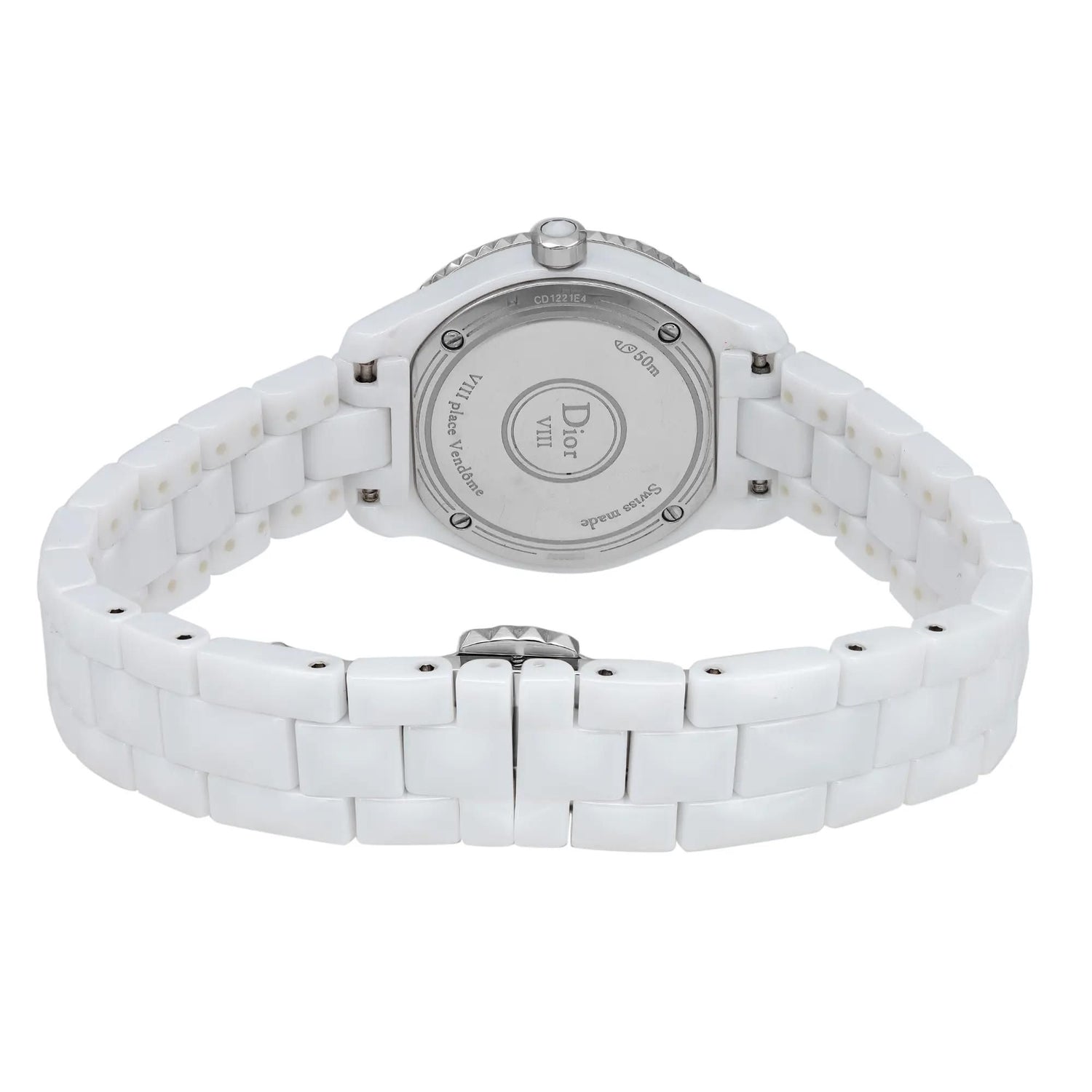 Christian Dior VIII Hi Tech Ceramic MOP Dial Quartz Ladies Watch CD1221E4C001