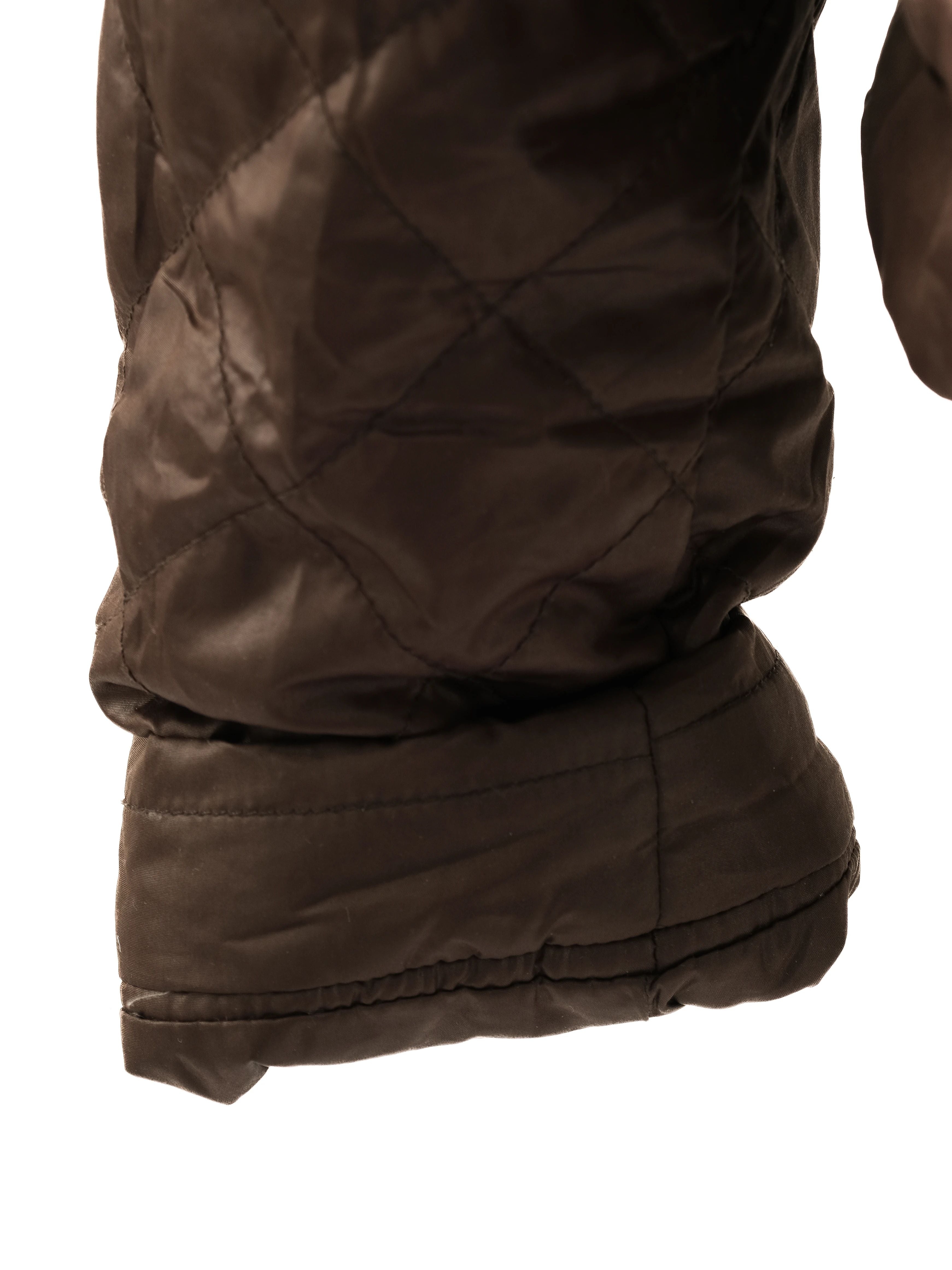 Excellent MaxCo Gray Quilted Jacket Size L Women&