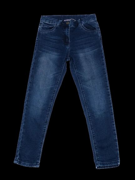 Excellent Monnalisa Blue Cotton Jeans for Kids, Size 7