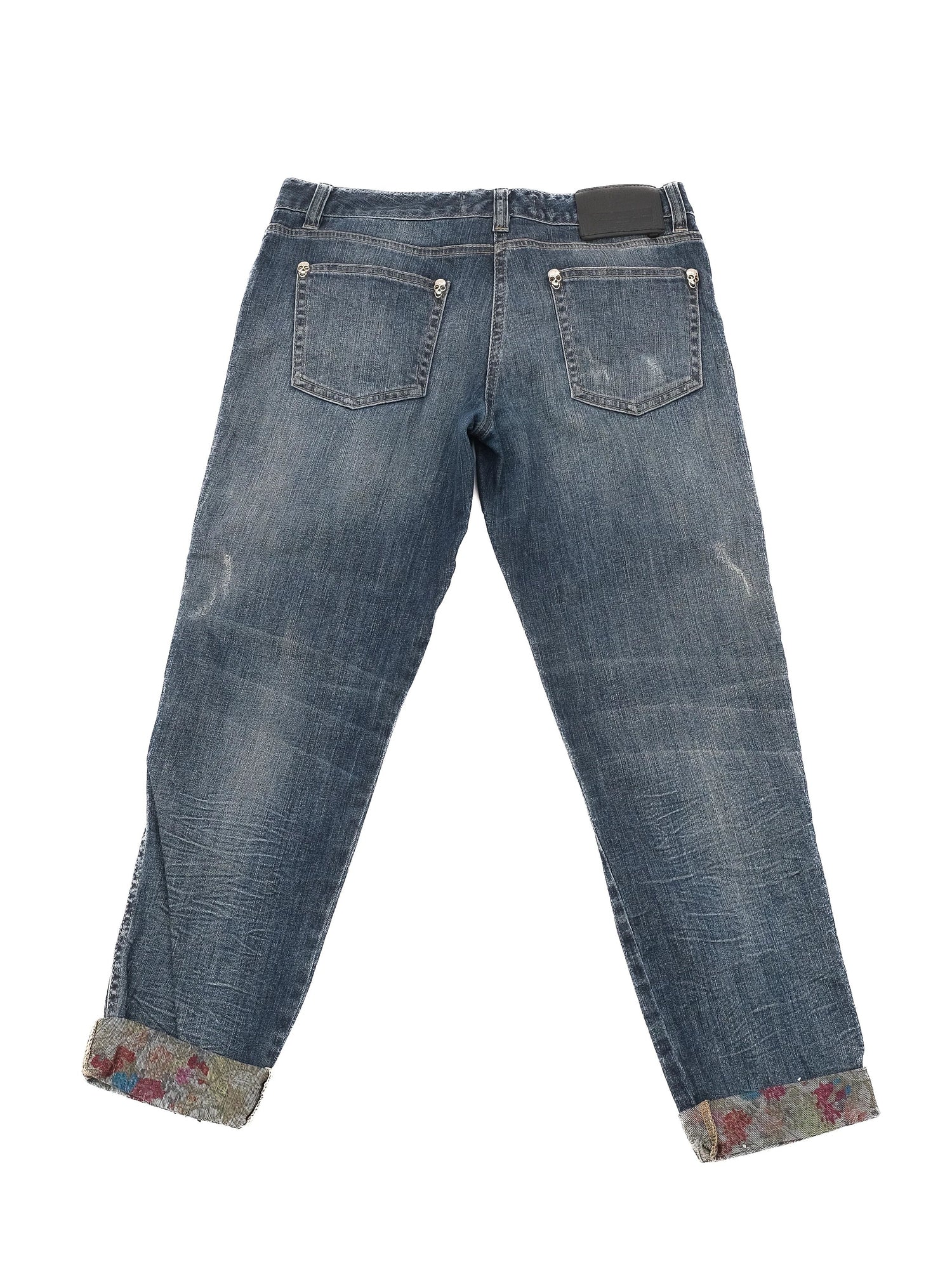 Excellent Phillipp Plein Distressed Denim Jeans Blue Size M