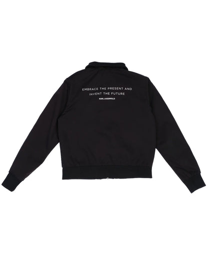 Excellent Karl Lagerfeld Kids Black Jacket Size 10