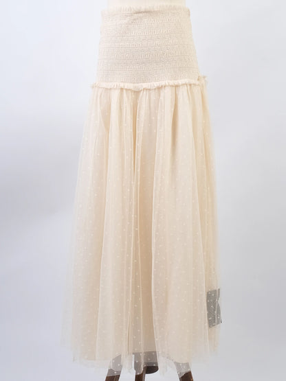 Excellent needle&amp;thread White Floral Lace Dress Size M