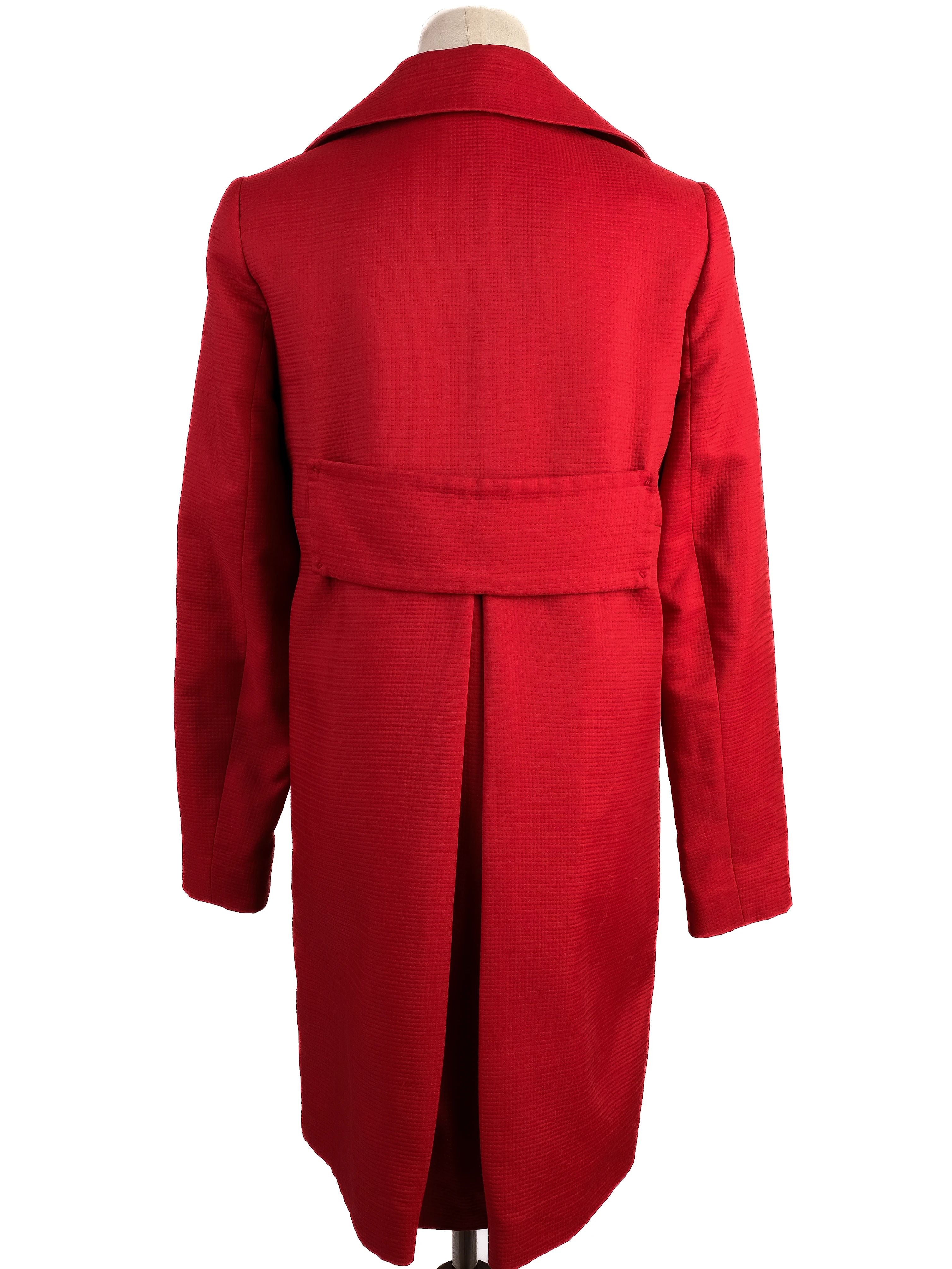 Excellent Schumacher Red Nylon Coat XXS WomenÕs Elegant Design