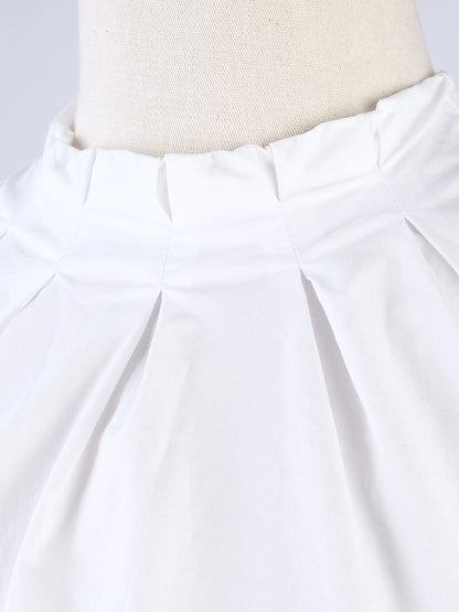 Excellent Burberry White Sleeveless Blouse M Cotton High Neck