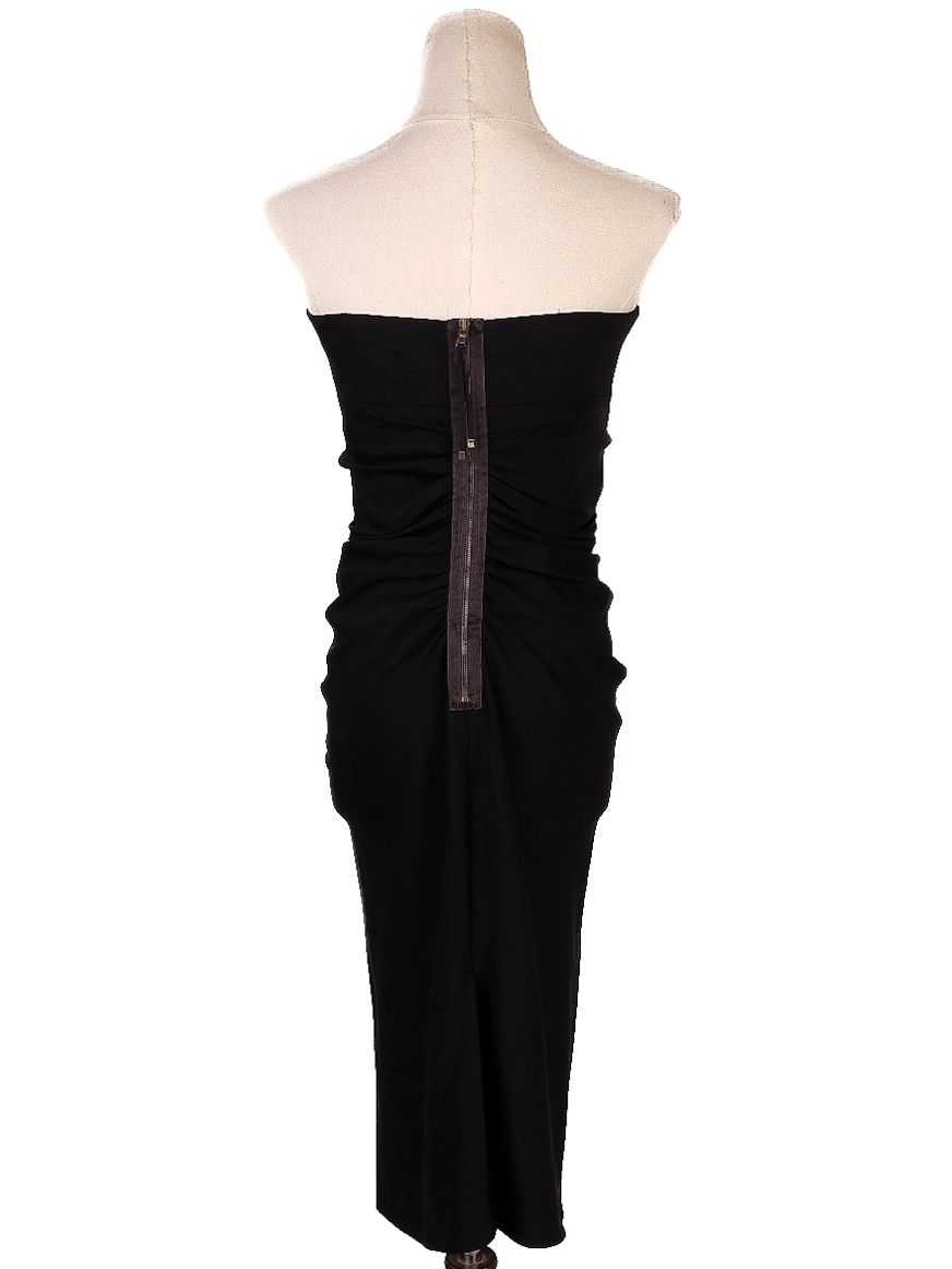Sportmax Black Strapless Dress S Cotton Perfect Condition