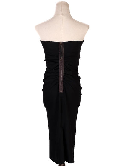 Sportmax Black Strapless Dress S Cotton Perfect Condition