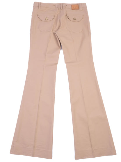 Excellent Barbara Bui White Flared Trousers Size S