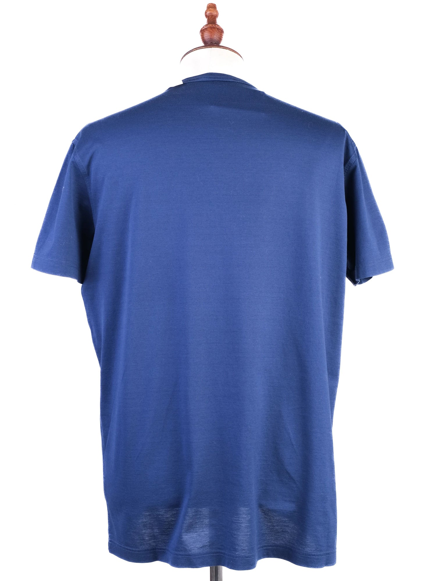 Excellent Gran Sasso Blue Cotton T-Shirt Size XL Men Made in Italy