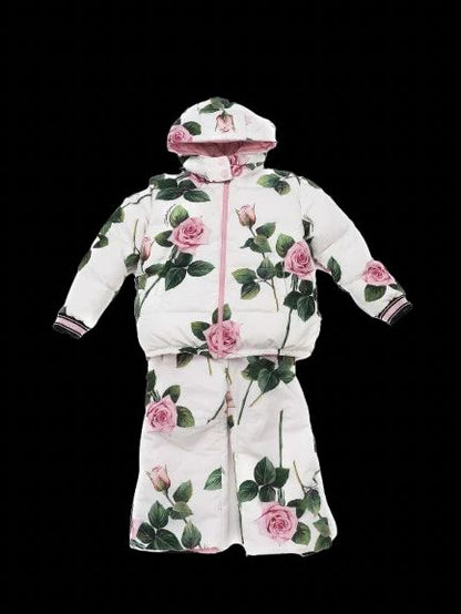 Perfect Dolce Gabbana Floral Winter Set for Kids Size 4