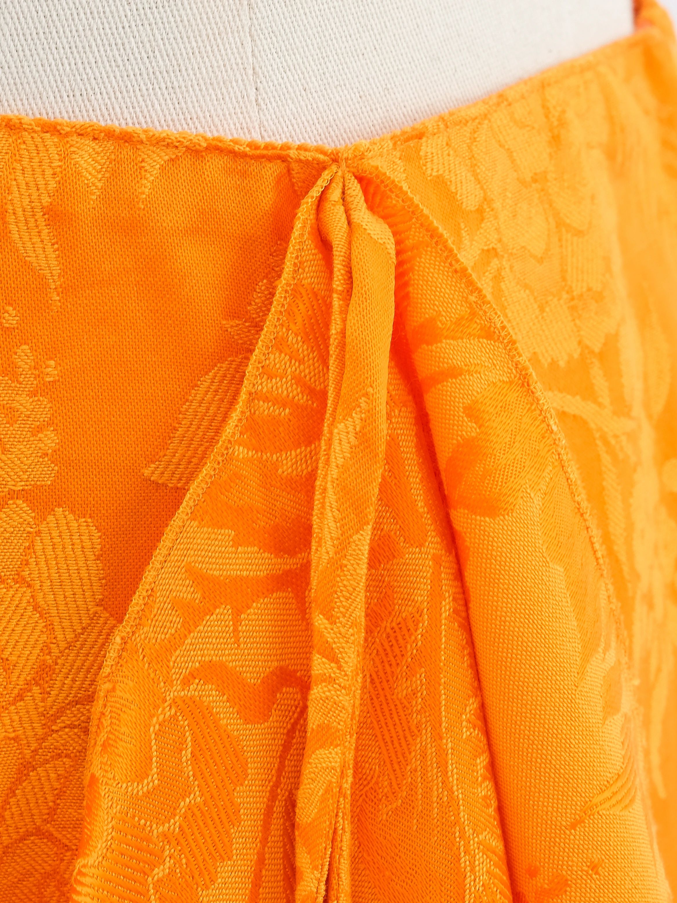 The Attico Orange Floral Wrap Skirt Size M Excellent Condition
