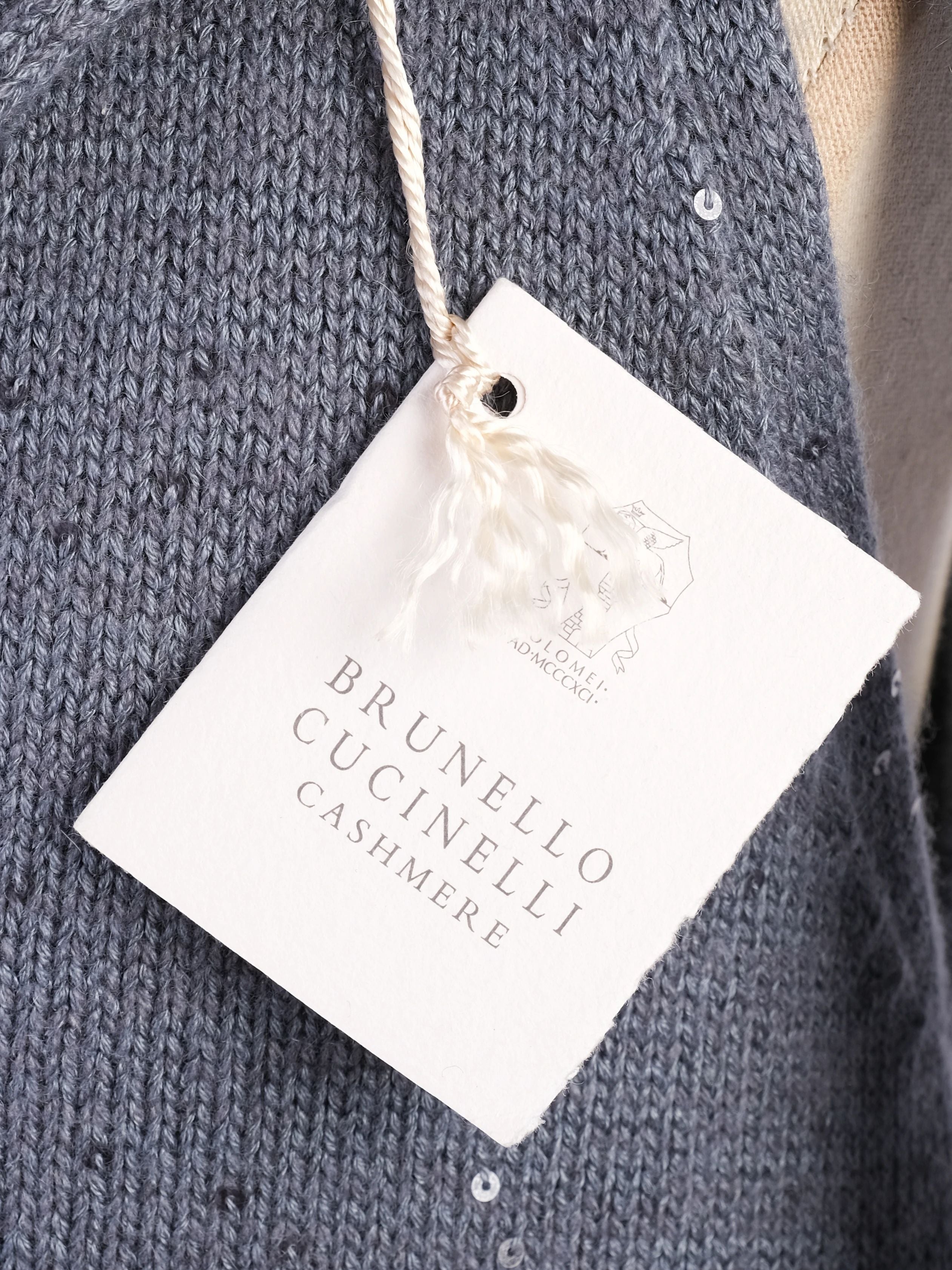 NEW Brunello Cucinelli Blue Silk Sleeveless Turtleneck Sweater S